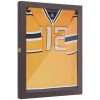 28" x 35" UV-Resistant Sports Jersey Frame Display, Brown