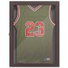 28" x 35" UV-Resistant Sports Jersey Frame Display, Brown