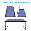 Table Tennis Table Foldable Ping Pong Set w/ accessories