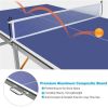 6ft Mid-Size Foldable & Portable Ping Pong table w/ accessories