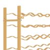 Wine Rack for 72 Bottles Gold Metal