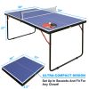 Table Tennis Table Foldable Ping Pong Set w/ accessories