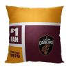 OFFICIAL NBA Colorblock Personalized Pillow - Cavaliers