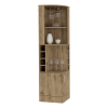 Bar Cabinet Papprika, 8 Wine Cubbies, Dark Brown Finish