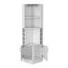 Bar Cabinet Papprika, 8 Wine Cubbies, White Finish
