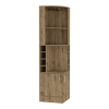 Bar Cabinet Papprika, 8 Wine Cubbies, Dark Brown Finish