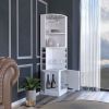 Bar Cabinet Papprika, 8 Wine Cubbies, White Finish