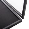 Jersey Frame Display Case w/ Lengthened Hanger, Black