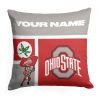 NCAA Number 1 Fan Ohio State Personalized Throw Pillow