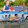 Table Tennis Table Foldable Ping Pong Set w/ accessories