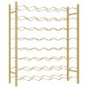 Wine Rack for 48 Bottles Gold Metal