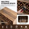 2-Door Farmhouse Kitchen Storage Bar Cabinet