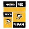 Official NHL Colorblock Silk Touch Blanket - Penguins