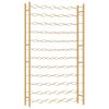 Wine Rack for 72 Bottles Gold Metal