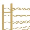 Wine Rack for 48 Bottles Gold Metal