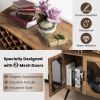 2-Door Farmhouse Kitchen Storage Bar Cabinet
