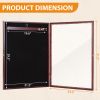 Jersey Frame Display Case w/ Lengthened Hanger, Brown