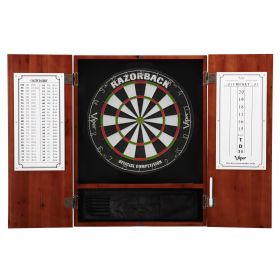 Viper Razorback Sisal Dartboard & Cinnamon Cabinet
