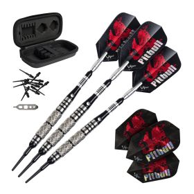 Viper Pitbull 90% Tungsten Soft Tip Darts Diamond Cut & Ringed