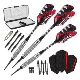 Viper Bully 80% Tungsten Soft Tip Dart Set 5 Knurled Rings