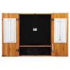 Viper League Sisal Board, Oak Cabinet, Lights & Dart Mat