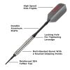 Viper V-Factor 90% Tungsten Soft Tip Darts Grooved Barrel