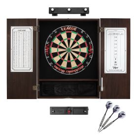 Viper League Sisal Board, Espresso Cabinet, Lights & Line Mark