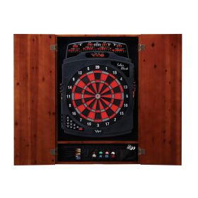 Viper Solar Blast Electronic Dartboard & Cinnamon Cabinet