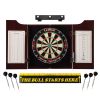 Viper League Sisal Board, Mahogany Cabinet, Bull Starts Here