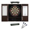 Viper League Sisal Board, Espresso Cabinet, Lights & Dart Mat