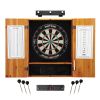 Viper Shot King Dartboard, Oak Cabinet, & Line Light Mark