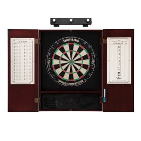 Viper Shot King Dartboard, Mahogany Cabinet & Buster Lights