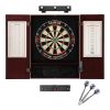 Viper League Sisal Dartboard, Mahogany Cabinet, Lights & Line
