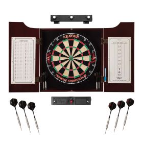 Viper League Sisal Board, Mahogany Cabinet, Lights & Line