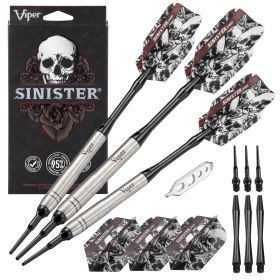 Viper Sinister 95% Tungsten Soft Tip Darts Grooved Barrel