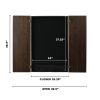 Viper Espresso Soft Tip Dart Cabinet, 800 Electric Board, & Light