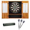 Viper Oak Steel Dart Cabinet, Razorback Board, Raven Steel