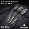 Viper Sinister 95% Tungsten Soft Tip Darts Grooved Barrel