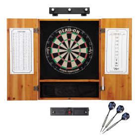 Viper Dead On Sisal Board, Oak Cabinet, Lights & Line Marker