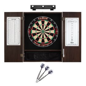 Viper League Sisal Board, Espresso Cabinet, Raven Steel Darts