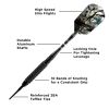 Viper Black Magic Soft Tip Darts 10 Knurled Rings
