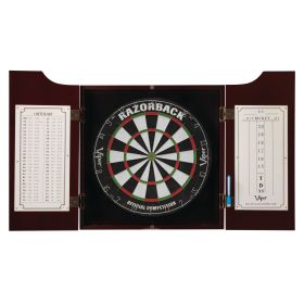 Viper Razorback Sisal Dartboard & Mahogany Cabinet