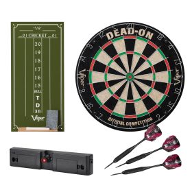 Viper Dead-On Bristle Board, Cricket Chalk Scorecard, 22 G Dart
