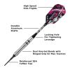 Viper Grim Reaper 80% Tungsten Soft Tip Darts Grooved Barrel