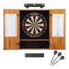 Viper League Sisal Dartboard, Oak Cabinet, Lights & Line Marker