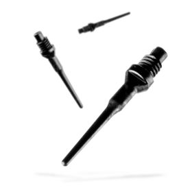Viper Tufflex Tips II 2BA 500Ct Soft Dart Tips (Color: Black, size: 2BA)