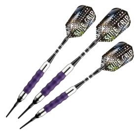 Viper Sure Grip Soft Tip Darts (Color: Purple, size: 16 Grams)