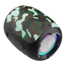 S53 Mini Speaker Wireless Column Waterproof HIFI Subwoofer (Ships From: China, Color: S53-Camouflage)