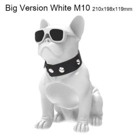 Wireless BT Speaker Portable FM Heavy Bass 3D Sound Quality (Color: M10 Big White)