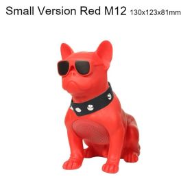 Wireless BT Speaker Portable FM Heavy Bass 3D Sound Quality (Color: M12 Small Red)